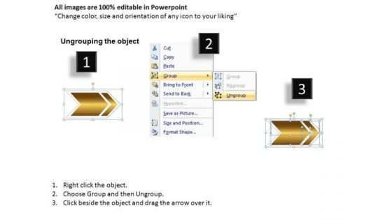PowerPoint Theme Executive Competition Shiny Arrows Ppt Slides