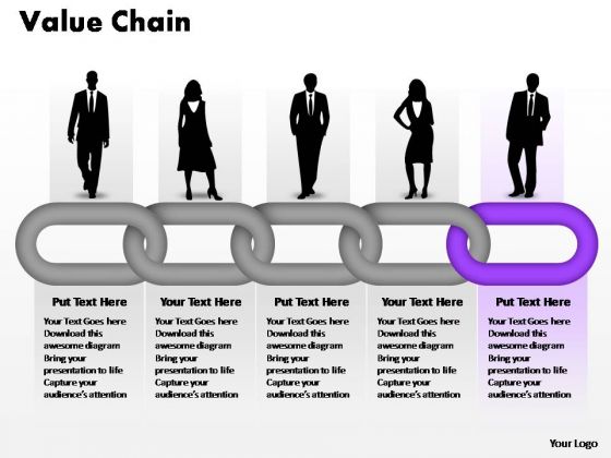 PowerPoint Theme Growth Business Value Chain Ppt Design