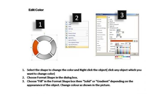 PowerPoint Theme Growth Circular Process Ppt Slide