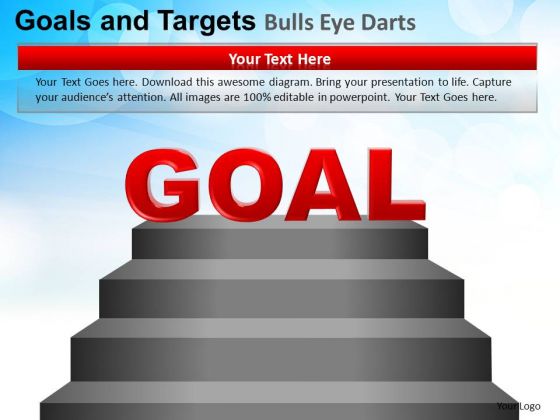 PowerPoint Theme Teamwork Goals And Targets Ppt Design