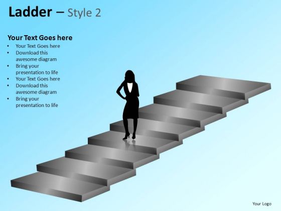 PowerPoint Themes Business Success Ladder Ppt Designs