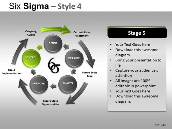 PowerPoint Themes Business Success Six Sigma Ppt Templates