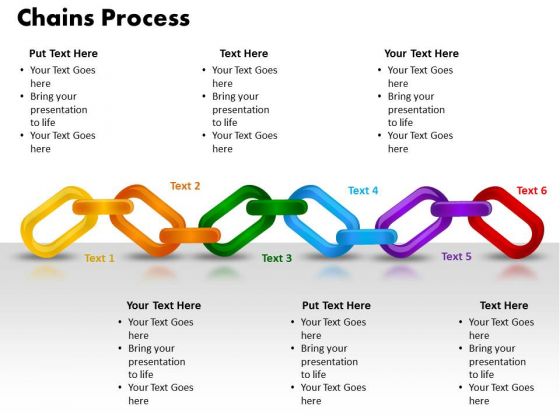 PowerPoint Themes Chains Process Download Ppt Template