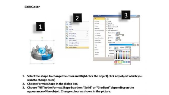 PowerPoint Themes Circular Chart With Globe Ppt Designs
