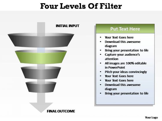 PowerPoint Themes Company Four Levels Ppt Backgrounds
