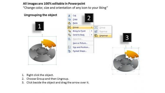 PowerPoint Themes Download Jigsaw Pie Chart Ppt Design Slides