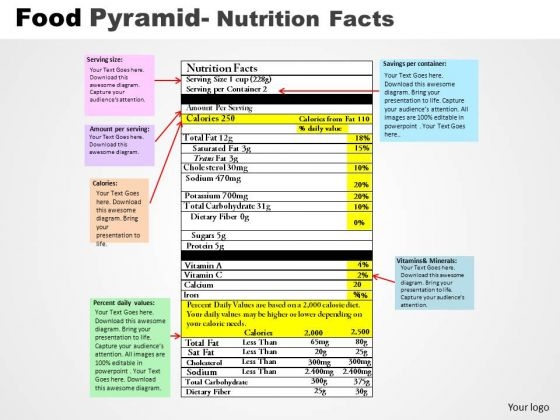 PowerPoint Themes Editable Food Pyramid Ppt Presentation