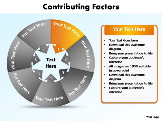 PowerPoint Themes Education Contributing Factors Ppt Design Slides