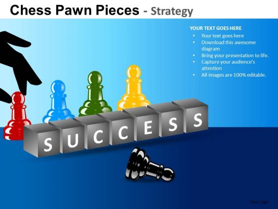 PowerPoint Themes Executive Success Chess Pawn Ppt Templates