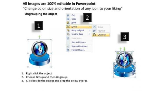 PowerPoint Themes Growth 3d Pedestal Ppt Slides