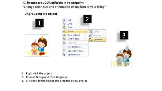 PowerPoint Themes Kids Happy Birthday Ppt Slides