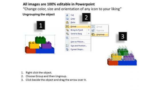 PowerPoint Themes Lego Blocks Process Ppt Template