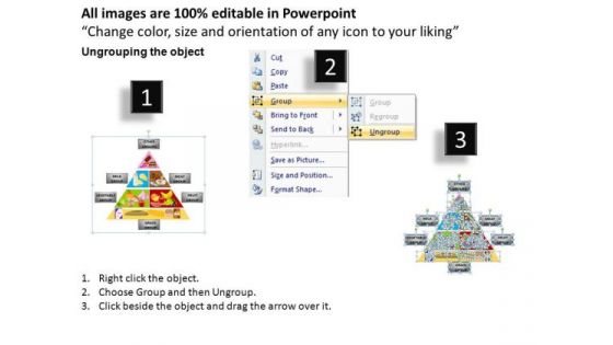 PowerPoint Themes Marketing Food Pyramid Ppt Templates