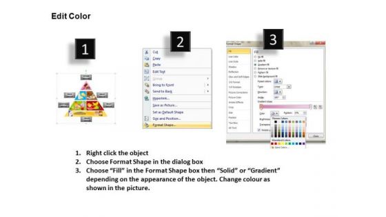 PowerPoint Themes Marketing Food Pyramid Ppt Templates