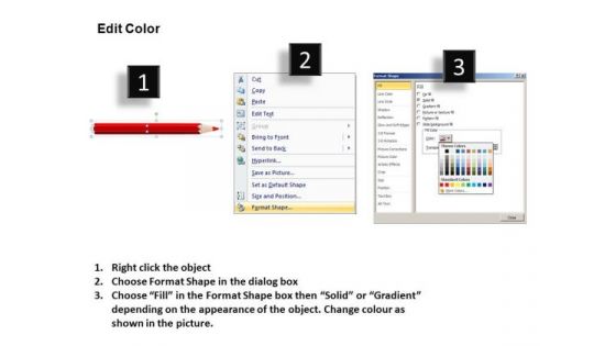 PowerPoint Themes Sharp Teamwork Pencils Education Ppt Slides