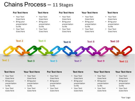 PowerPoint Themes Strategy Chains Ppt Slides