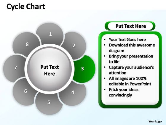 PowerPoint Themes Teamwork Cycle Chart  Ppt Template