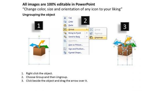 Ppt 3 Different Aspects PowerPoint Templates