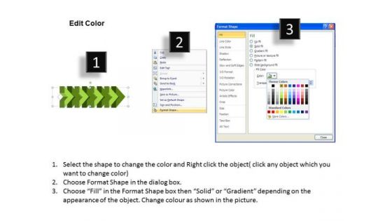 Ppt 3d Arrow Representing Eight Logical Steps Working With Slide Numbers 1 Design