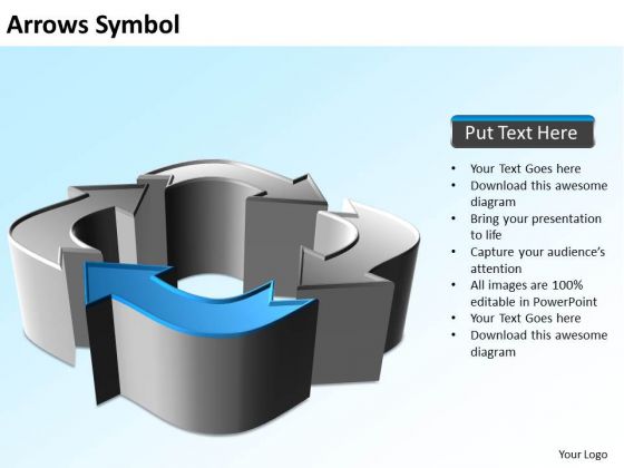 Ppt 3d Arrows Copyright Symbol PowerPoint 2010 Business Plan Templates