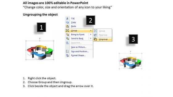 Ppt 3d Arrows Symbol Operations Management PowerPoint Templates