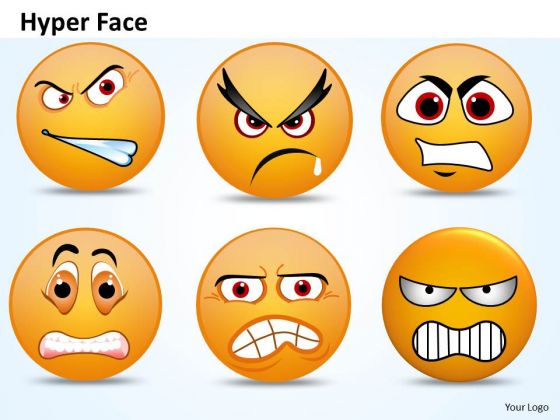 Ppt 3d Emoticon Showing Hyper Face Operations Management PowerPoint Business Templates
