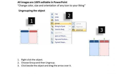 Ppt 4 Reasons You Should Buy From Us Process Tables Colorful PowerPoint Templates
