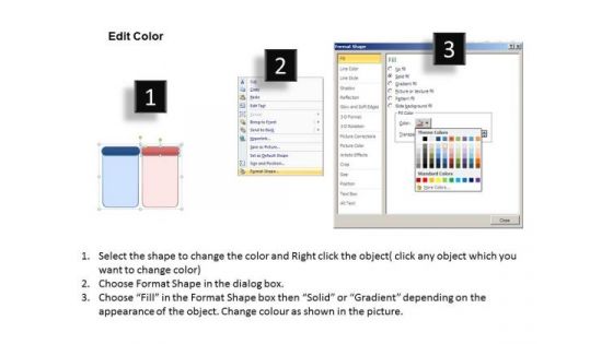 Ppt 4 Reasons You Should Buy From Us Process Tables Colorful PowerPoint Templates