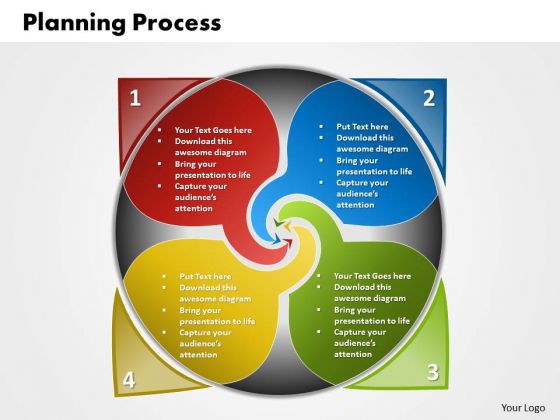Ppt 4 Steps In Planning Process Business Diagram PowerPoint Free Templates