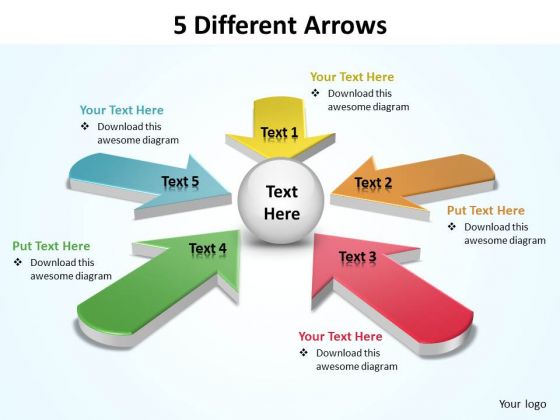 Ppt 5 Different Views On Issue PowerPoint Templates