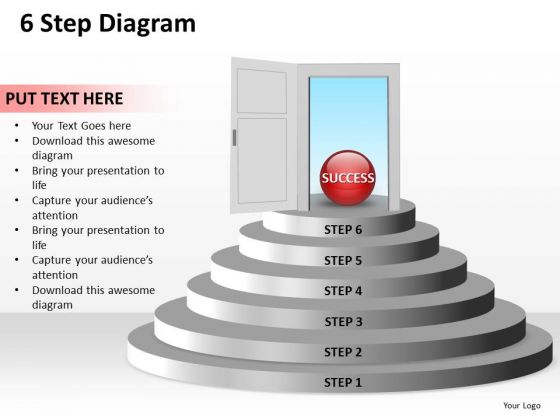 Ppt 6 Step Free Fishbone Diagram PowerPoint Template Templates