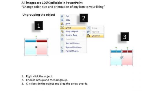 Ppt A Simple 2 Stage Process Editable Communication Skills Powerpoin Templates