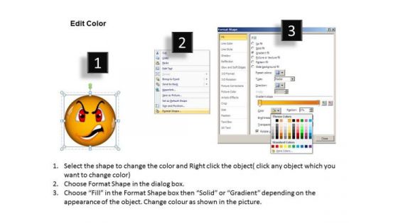 Ppt An Illustration Of Angry Emoticon Business Plan PowerPoint Business Templates