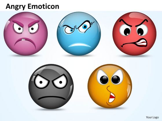 Ppt Angry Emoticon Pointing Accusing Finger Business PowerPoint Templates