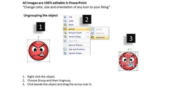 Ppt Angry Emoticon Pointing Accusing Finger Business PowerPoint Templates
