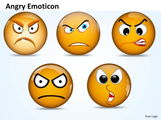 Ppt Angry Emoticon Pointing Accusing Finger PowerPoint Templates Slides