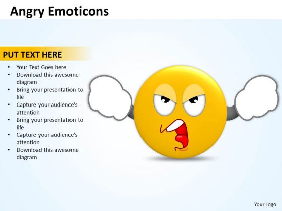 Ppt Angry Emoticons Illustration Picture Time Management PowerPoint Templates
