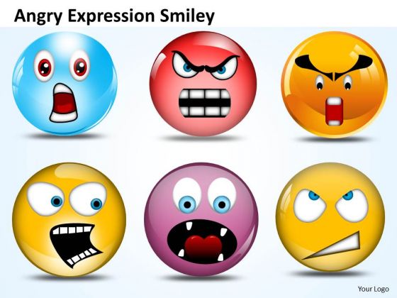 Ppt Angry Expression Smiley Communication Skills PowerPoint Business Templates