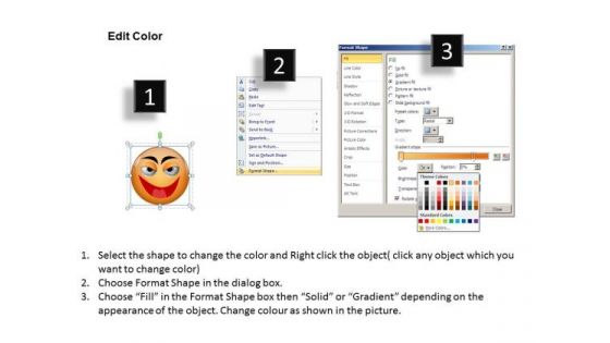 Ppt Animated Smiley Face Express Great Emotion Growth PowerPoint Templates