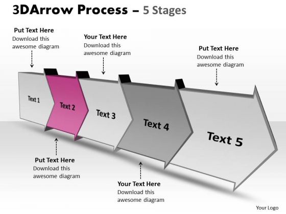 Ppt Background Five Stages Planning Method Swim Lane Diagram PowerPoint Template 3 Graphic