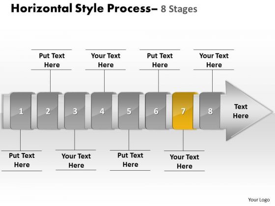 Ppt Background Linear Demonstration Of 8 Steps Working With Slide Numbers Procedure Image