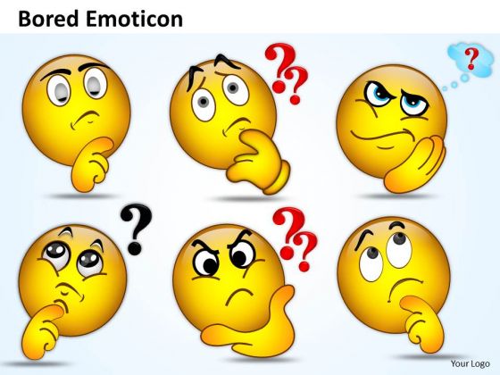 Ppt Bored Emoticon Illustration Picture Business Management Business PowerPoint Templates