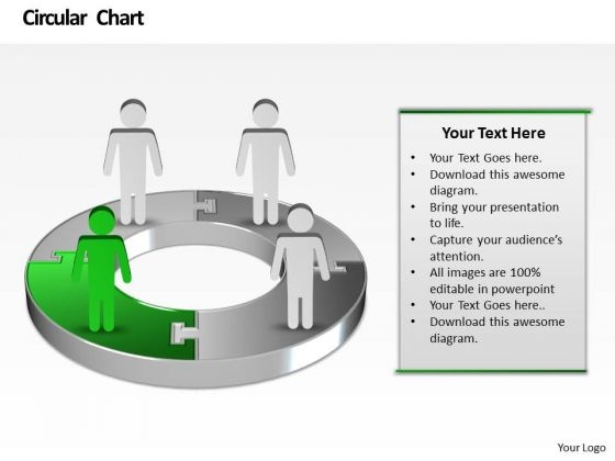 Ppt Business Men Standing Onl Pie Chart Birthday Presentation PowerPoint Templates