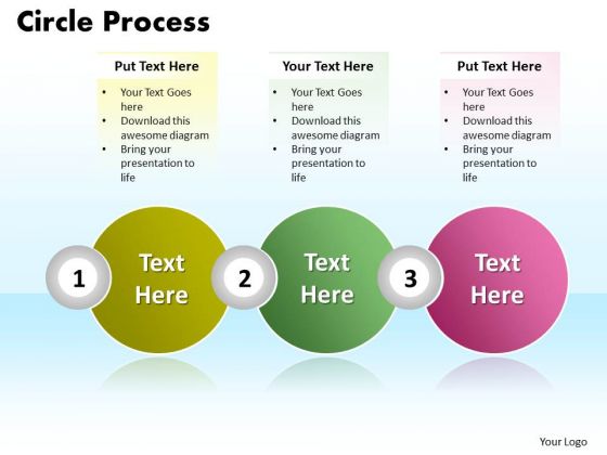 Ppt Circle Diamond Mining Process PowerPoint Presentation 3 State Diagram Templates