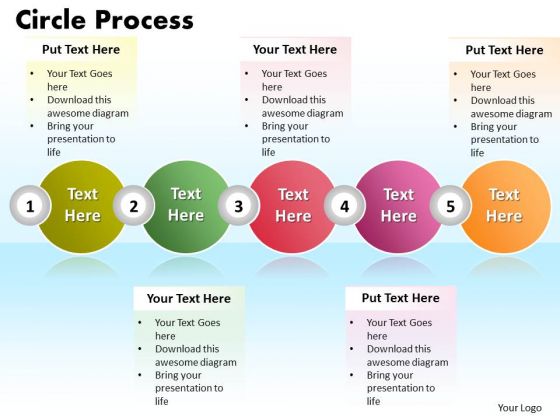 Ppt Circle Diamond Mining Process PowerPoint Presentation 5 Stages Templates