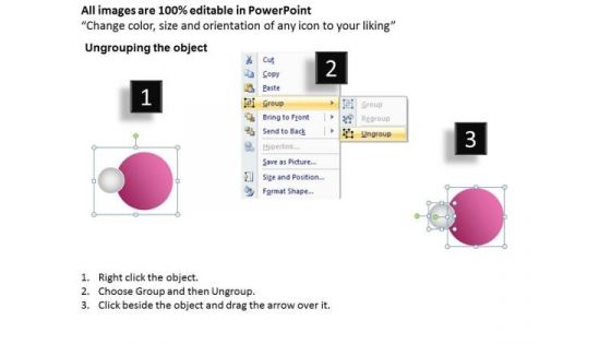 Ppt Circular Action Of 5 PowerPoint Slide Numbers Involved Procedure Templates
