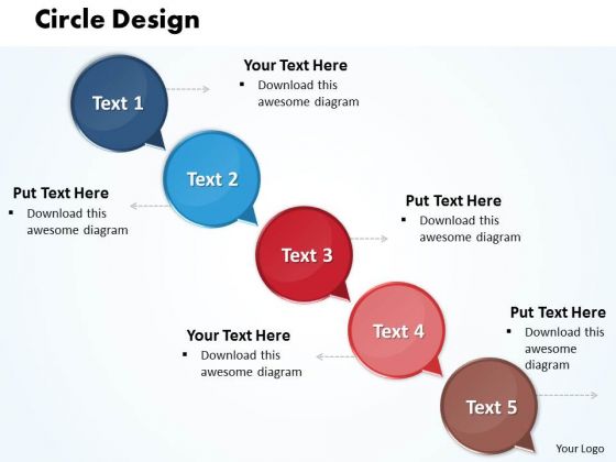 Ppt Circular Arrow PowerPoint Design Download Of 5 Slide Numbers Templates