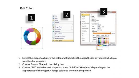 Ppt Circular PowerPoint Menu Template Process Cycle Diagram Free Templates