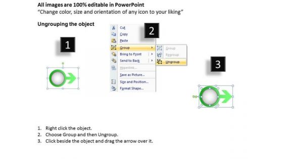 Ppt Colorful Arrow And Circular Layout 4 Phase Diagram PowerPoint Templates