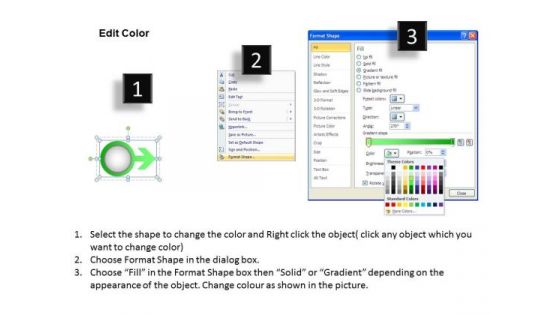 Ppt Colorful Arrow And Circular Layout 4 Phase Diagram PowerPoint Templates
